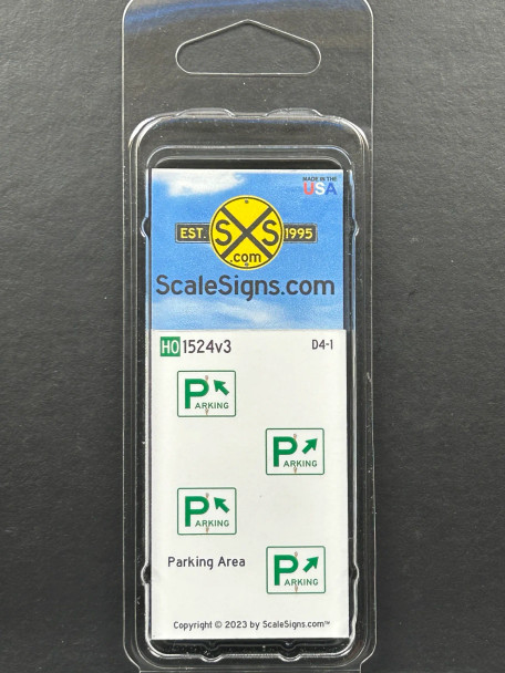 ScaleSigns HO-1500-024-v03 - Parking Area v3  - HO Scale