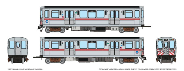 PRE-ORDER: Rapido 208014 - Chicago Transit Authority 2600-series L (DC Silent) CTA 3179 + 3180 Work Motor - HO Scale