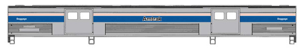 Walthers Proto 920-13081 - 73' Budd Baggage Car Amtrak (AMTK) Phase IV Decal - HO Scale