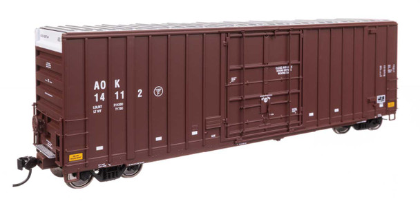 Walthers Proto 920-101710 - 50' Gunderson Hi-Cube Paper Service Boxcar Arkansas-Oklahoma Railroad (AOK) 14114 - HO Scale