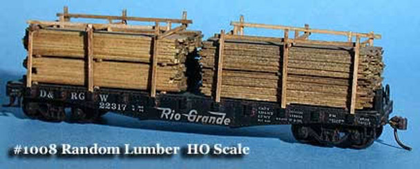 Fine N-Scale Products FNL-1008 - Lumber Load Random Width and Length  - HO Scale