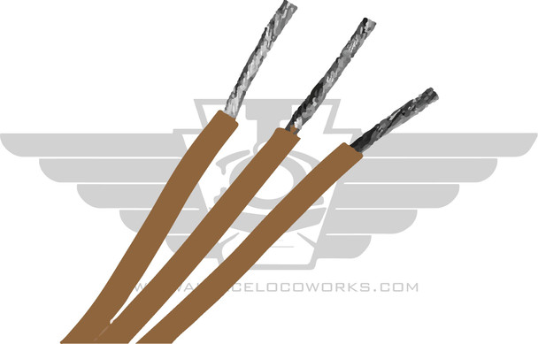 Wallace Locomotive Works WALX-996 - .30 Conduit Material ( Brown )  - HO Scale