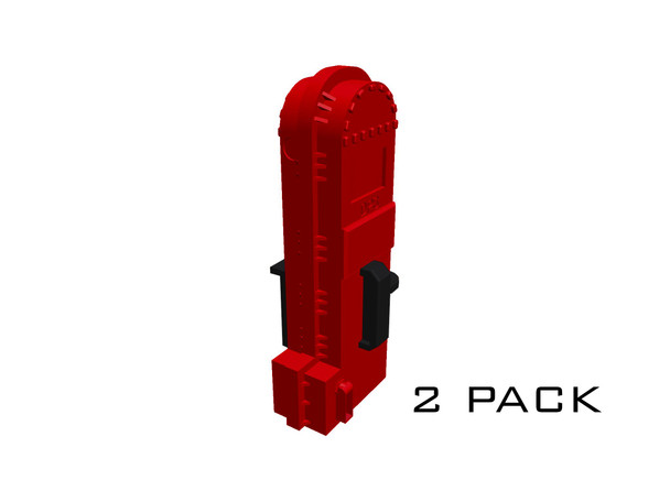 Wallace Locomotive Works SCAL-001 - Scal-EOT DPS-200 Red V2 2 Pack  - HO Scale