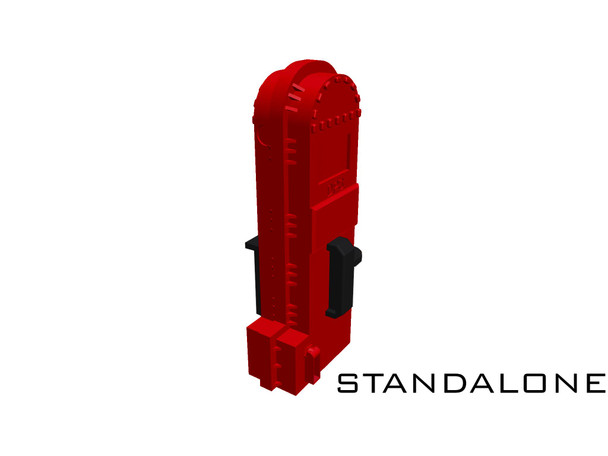 Wallace Locomotive Works SCAL-001SA - Scal-EOT DPS-200 Red V2 S/A  - HO Scale