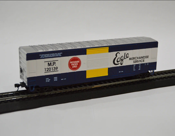 Value Trains USA HO10064 - ACF 50'6" Boxcar Mo Pacific Eagle Missouri Pacific (MP) 120139 - HO Scale