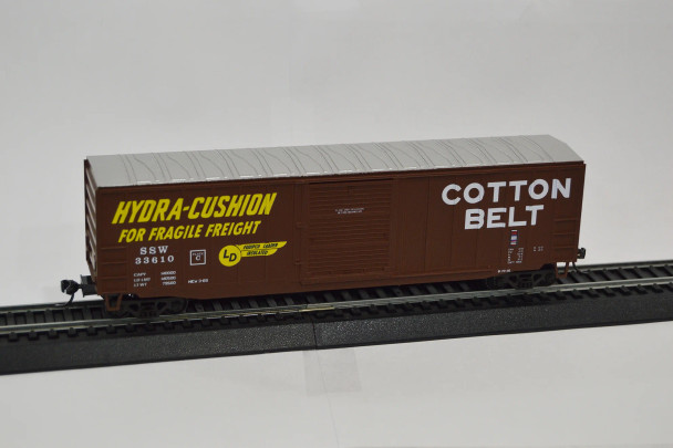 Value Trains USA HO10086-35089 - ACF 50'6" Boxcar Cotton Belt Hydra-Cushion Scheme Cotton Belt (SSW) 35089 - HO Scale