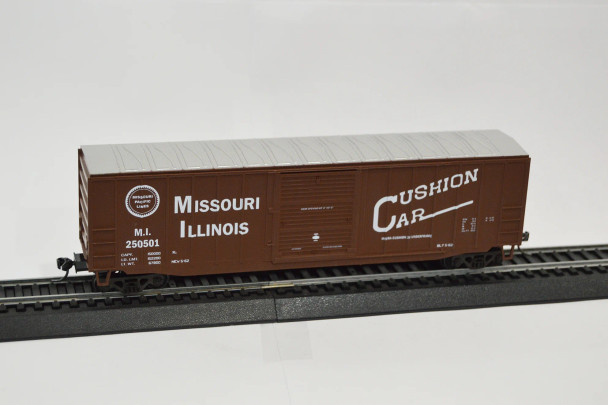 Value Trains USA HO10090-250504 - ACF 50'6" Boxcar Missouri Illinois Cushion Car Scheme Missouri Illinois (MI) 250504 - HO Scale