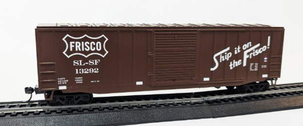 Value Trains USA HO10204-13292 - ACF 50'6" Boxcar Frisco "Ship It " Brown Scheme St Louis - San Francisco "Frisco" (SLSF) 13292 - HO Scale