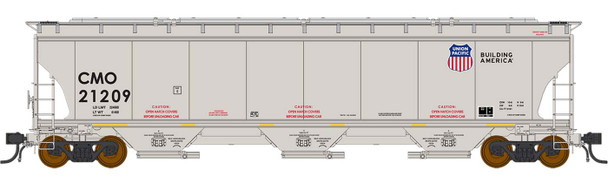 InterMountain 472135-03 - Trinity 5161 Cu. Ft. 3 Bay Covered Hopper Union Pacific (CMO) 21220 - HO Scale