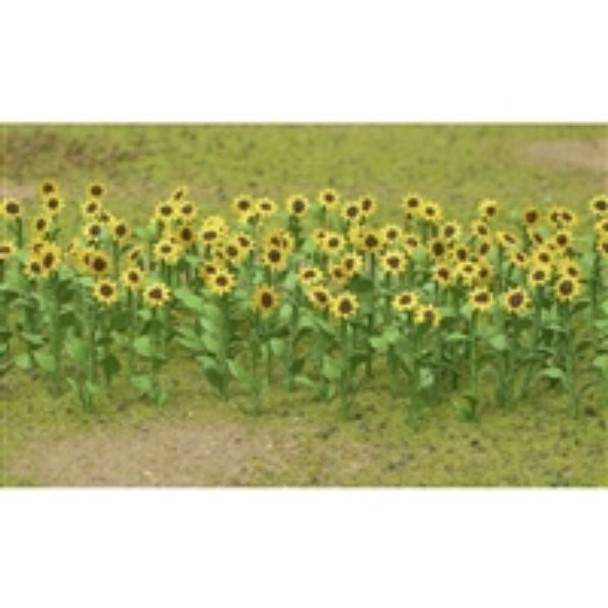 JTT 595523 - Sunflowers: 16/pk 1"    - HO Scale