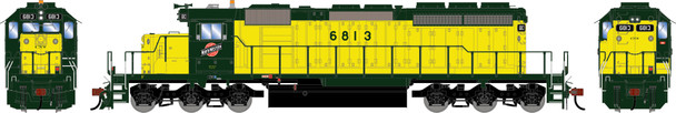 PRE-ORDER: Athearn 2987 - EMD SD40-2 w/ DCC and Sound Chicago & Northwestern (CNW) 6813 - HO Scale