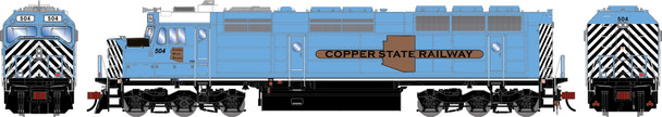 PRE-ORDER: Athearn Genesis 2617 - EMD F45 DC Silent Copper State Railway (CSR) 504 - HO Scale
