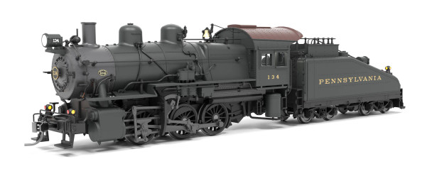 Broadway Limited 9170 - B6sb 0-6-0 Paragon4 Sound/DC/DCC, Smoke Pennsylvania (PRR) #134, Post-War Appearance - HO Scale
