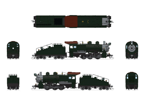 Broadway Limited 9177 - B6sb 0-6-0 Paragon4 Sound/DC/DCC, Smoke Pennsylvania (PRR) Unlettered, DGLE Paint - HO Scale