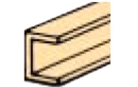 Northeastern Scale Lumber 5012 - 1/16 Structural Channel 11" - 10/PKG (116CHAP)