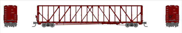 PRE-ORDER: Jackson Railcar N601002 - 73' Centerbeam Flatcar Arkansas-Oklahoma Railroad (AOK) 21294 - N Scale