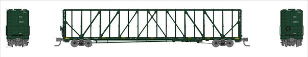 PRE-ORDER: Jackson Railcar N601035 - 73' Centerbeam Flatcar Northwestern Oklahoma Railroad (NOKL) 733874 - N Scale
