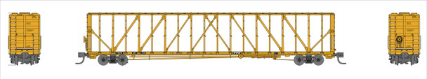 PRE-ORDER: Jackson Railcar N601046 - 73' Centerbeam Flatcar TTX (TTZX) 857420 - N Scale
