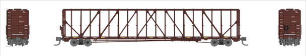 PRE-ORDER: Jackson Railcar N601050 - 73' Centerbeam Flatcar Canadian National (WC) 37857 - N Scale