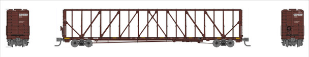 PRE-ORDER: Jackson Railcar N601058 - 73' Centerbeam Flatcar Nebraska Kansas Colorado Railway (NKCR) 120393 - N Scale