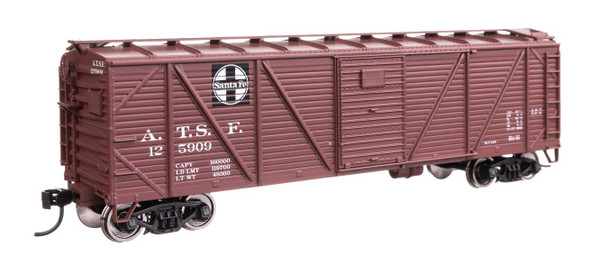 Walthers Mainline 910-40351 - 40' ARA Single Sheathed Boxcar with Dreadnaught Ends Atchison, Topeka and Santa Fe (ATSF) 125909 - HO Scale