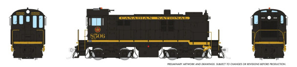 PRE-ORDER: Rapido 36009 - MLW S-13 (DC Silent) Canadian National (CN) Delivery Scheme: #8506 - HO Scale