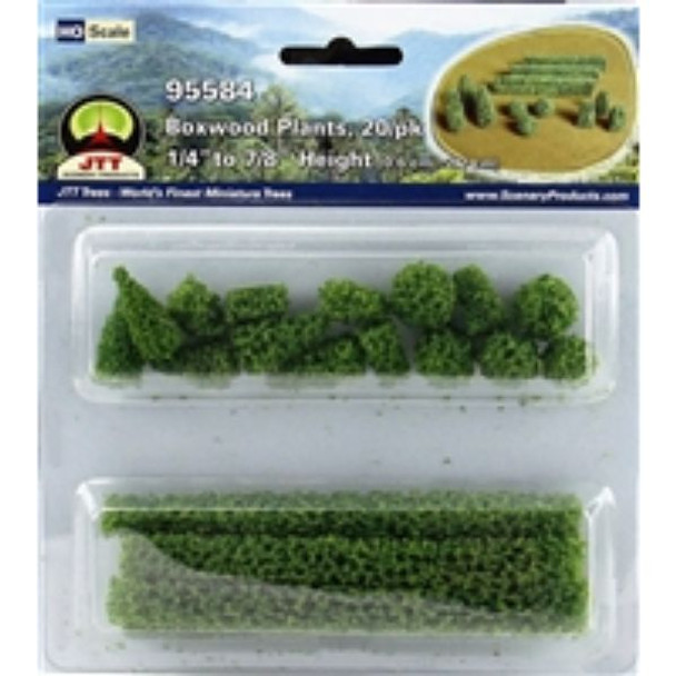 JTT 595584 - Boxwood Plant:  20/pk    - HO Scale