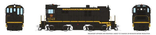 PRE-ORDER: Rapido 36510 - MLW S-13 (DCC and Sound) Canadian National (CN) Delivery Scheme: #8521 - HO Scale