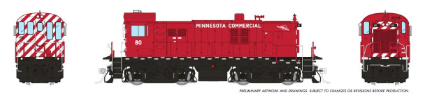 PRE-ORDER: Rapido 36616 - MLW RS-23 (DCC and Sound) Minnesota Commercial Railway (MNNR) 80 - HO Scale