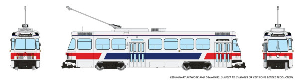 PRE-ORDER: Rapido 702022 - TTC Canadian Light Rail Vehicle (DC Silent) Philadelphia  - HO Scale