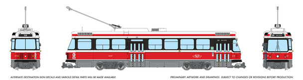 PRE-ORDER: Rapido 702503 - TTC Canadian Light Rail Vehicle (DCC and Sound) Toronto TTC Early Version: #4029 - HO Scale
