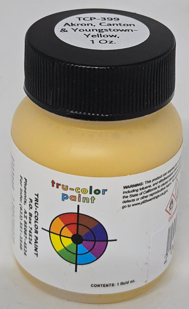 Tru-Color Paint 399 - Acrylic Paint - 1oz/29.6ml - Akron, Canton & Youngstown Yellow