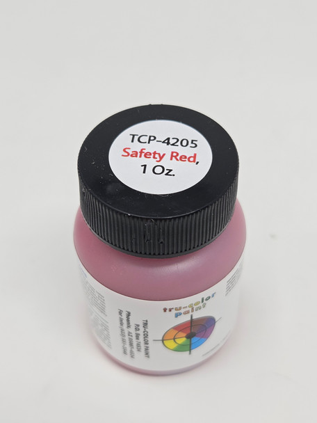 Tru-Color Paint 4205 - Acrylic Paint - 1oz/29.6ml - Safety Red