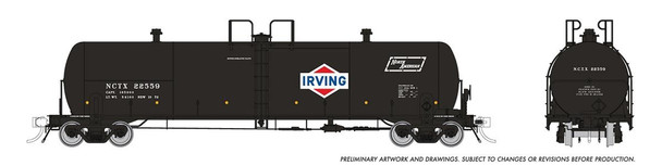 Rapido 135014A-22570 - Procor GP20 Tank Car NCTX 22570 Irving Oil - HO Scale