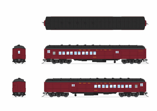 PRE-ORDER: Broadway Limited 9750 - Heavyweight Combine Soo Line (SOO) 365 - HO Scale