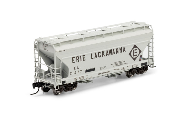 Athearn Genesis 1285 - ACF 2970 2-Bay Covered Hopper Erie Lackawanna (EL) 21377 - N Scale