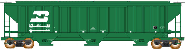 InterMountain 653126-02 - PS 4750 Cu Ft 3-Bay Hopper Burlington Northern (BN) 448988 - N Scale