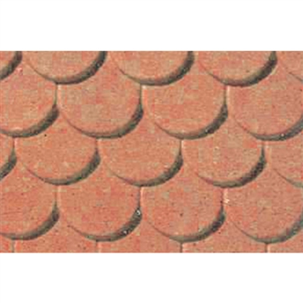 JTT 97437 - Pattern Sheets: Scalloped Edge Tile 2/pk - 1:100 - HO Scale