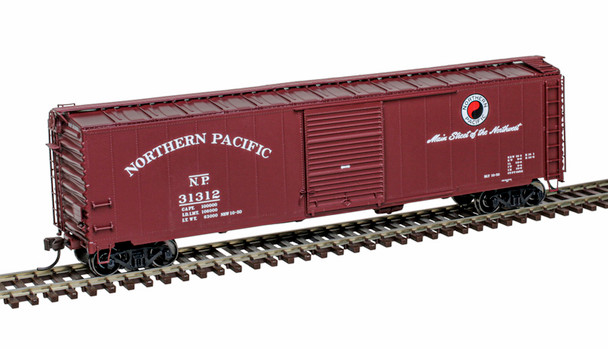 Atlas Master 20007523 - 50' Postwar Single Door Box Car Northern Pacific (NP) 31312 - HO Scale
