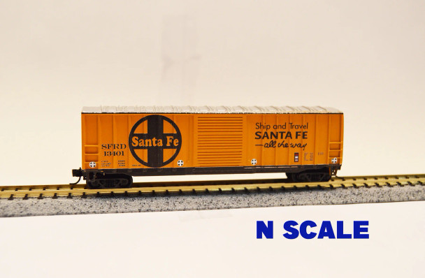 Value Trains USA N10203-13401 - ACF 50'6" BOXCAR Atchison, Topeka and Santa Fe (SFRD) 13401 - N Scale