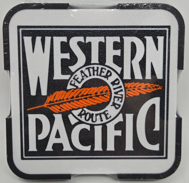Paducah Custom Shops WPACSQ01 - Coaster 4-Pack (Square) Western Pacific (WP)