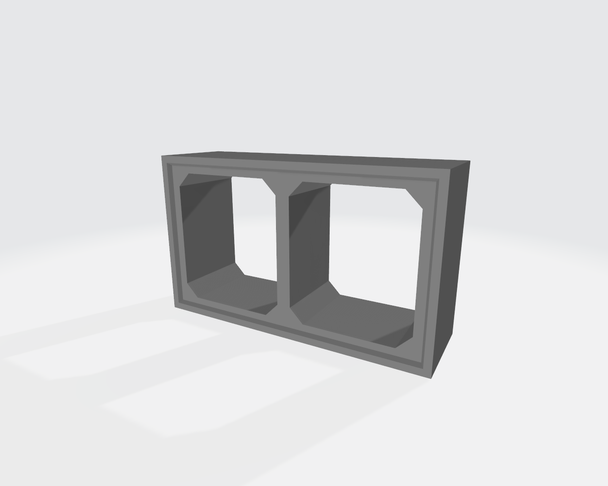 Jackson Railcar N62046D - Cement Culvert Flat End (Double) (2pck)  - N Scale Kit