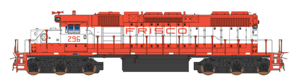 PRE-ORDER: InterMountain 493307(S)-01 - EMD SD38-2 (DCC and Sound) St Louis - San Francisco "Frisco" (SLSF) 296 - HO Scale