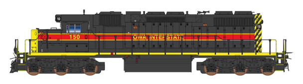 PRE-ORDER: InterMountain 493310-02 - EMD SD38-2 (DCC without Sound) Iowa Interstate (IAIS) 153 - HO Scale