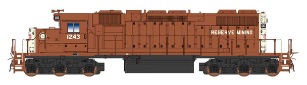 PRE-ORDER: InterMountain 493312-03 - EMD SD38-2 (DCC without Sound) Reserve Mining 1242 - HO Scale