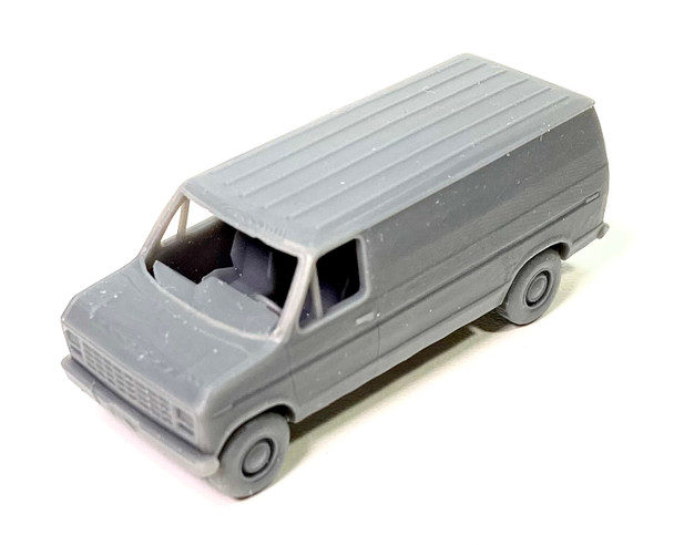 Showcase Miniatures/MadAboutCars J22HO-B - '74 - '91 "F" E Series Panel Van  - HO Scale