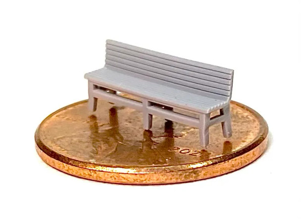Showcase Miniatures 630 - 88" Station Benches (4)  - N Scale