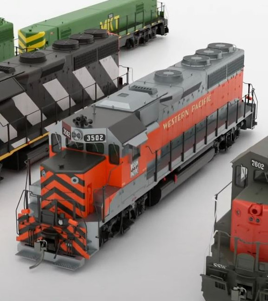 Rapido 40035 - EMD GP40 (DC Silent) Western Pacific (WP) 3502 - HO Scale