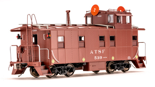 Class One Model Works CB00108 - Peaked Roof Caboose 500s Wig-Wag Atchison, Topeka and Santa Fe (ATSF) 539 - HO Scale