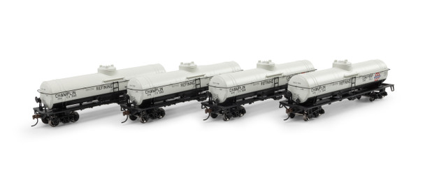 Athearn 3376 - 1-Dome Tank Car (4) Champlin/HHCX 585, 582, 588, 584 - HO Scale